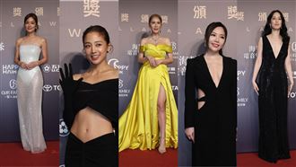 鬼鬼戰袍中空開到肚臍　陳庭妮深V辣露胸