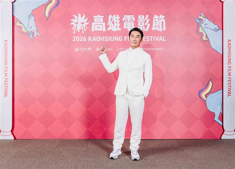 李李仁提到,兒子「小龍」也在劇中客串,還特別演出自己高中時期的角色,讓現場話題十足。(圖/高雄電影節提供)