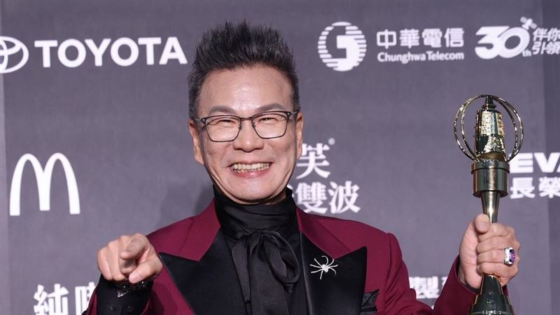 沈玉琳拿下綜藝節目主持人獎。(圖/記者鄭孟晃、田俊彥攝影)