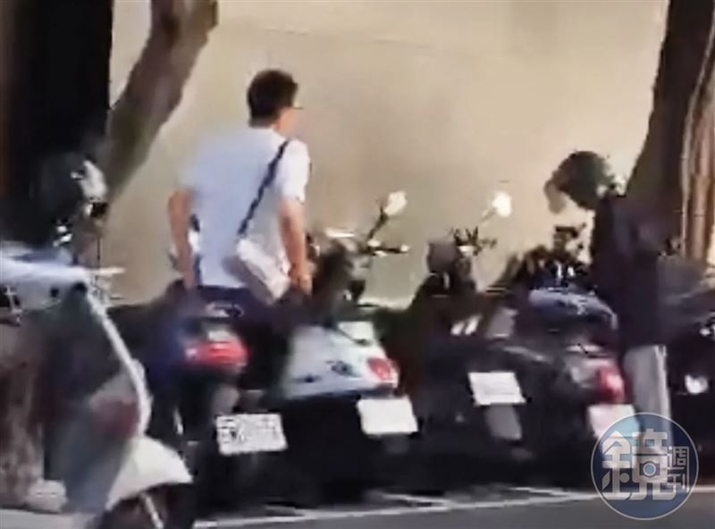 黃旅毅（左）跟S女（右）不僅私下打得火熱，還被人目睹同進同出。（讀者提供）