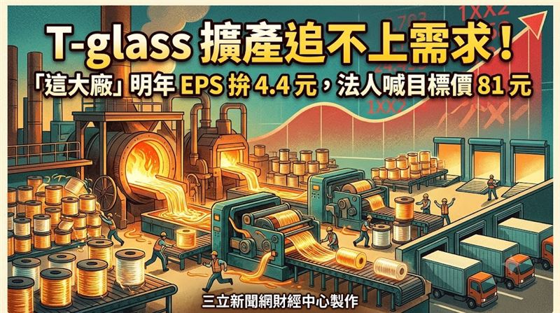 台玻明年EPS拚4.4元　法人喊目標價81元！