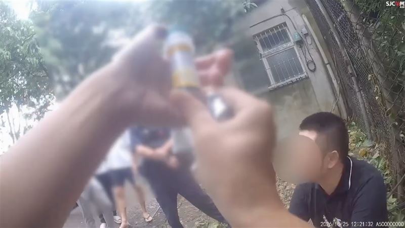 陳男表示已和黃男達成和解,經唾液快篩呈大麻及愷他命陽性反應。(圖/翻攝畫面)