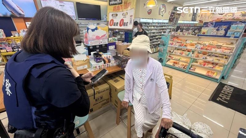 台南嬤尋友狂走4km迷途超商！暖警助返家