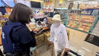 台南嬤尋友狂走4km迷途超商！暖警助返家