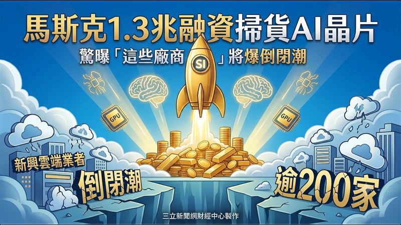 馬斯克籌1.3兆買晶片　曝這些廠商將倒閉