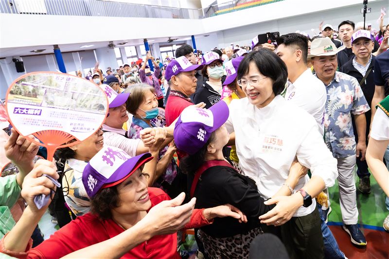 蘇巧慧出席廖宜琨競選總部成立大會，感性表示樹林是她政治生涯的「起家厝」（圖／蘇巧慧競辦提供）