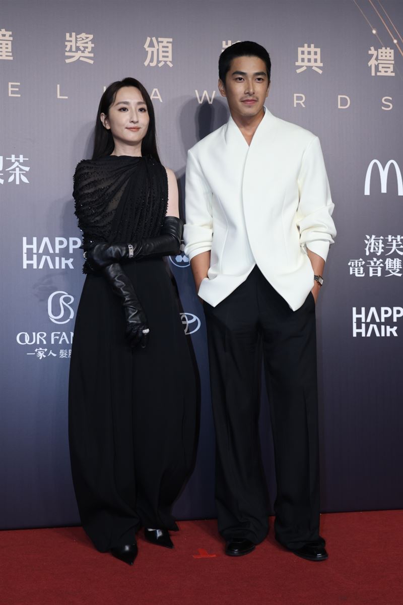 曾敬驊、柯佳嬿入圍金鐘獎影帝與影后。(圖/記者鄭孟晃、田俊彥攝影)