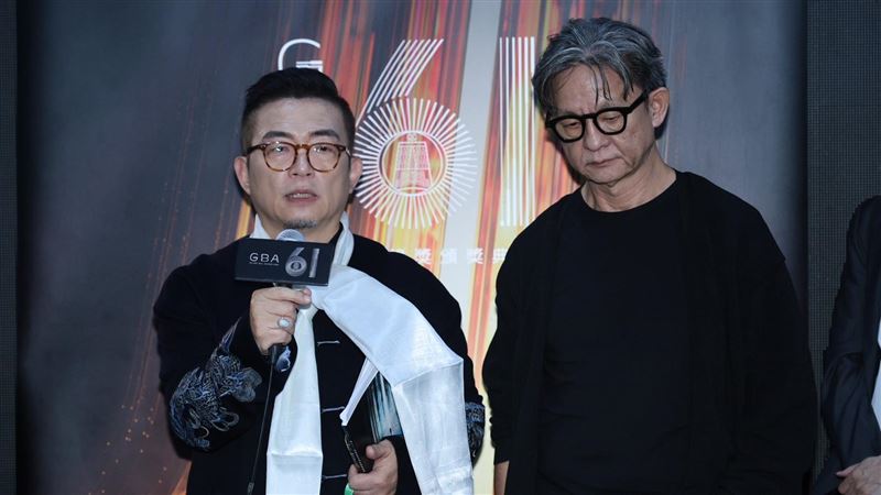 姚經玉(左)與曹瑞原曝金鐘評審內幕。(圖/記者鄭孟晃、田俊彥攝影)