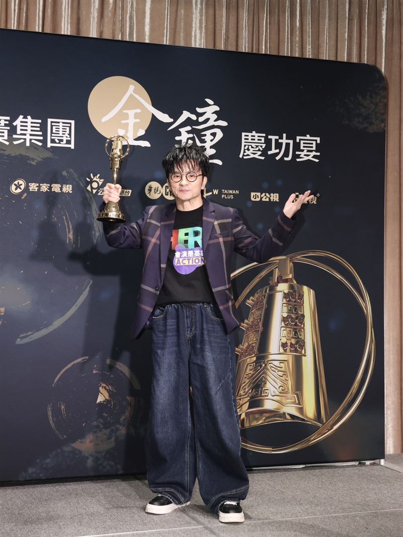 唐從聖獲金鐘殊榮。(圖/記者鄭孟晃攝影)