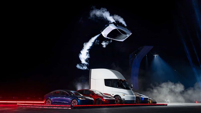 特斯拉全新一代Roadster結合SpaceX火箭科技。(圖/翻攝Tesla網站)
