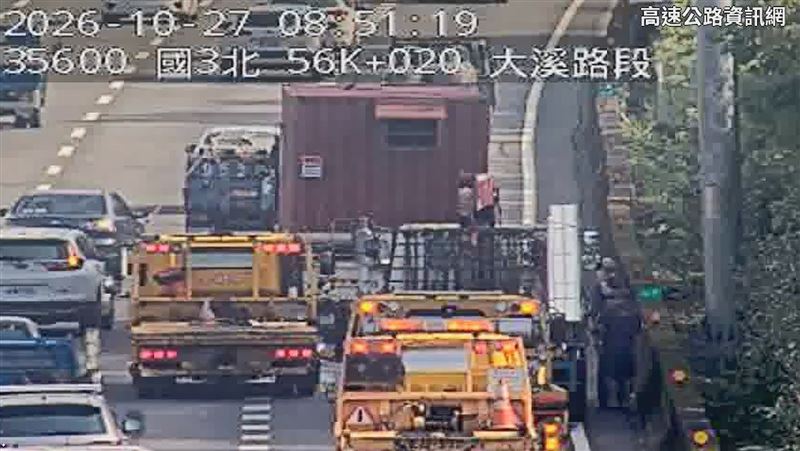 新／國3北向鶯歌系統3車追撞　回堵5公里