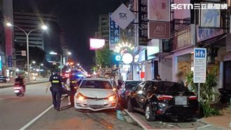 台中男闖紅燈害撞！18歲女騎士頭部重創