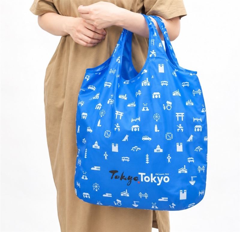 特製的TOKYO TOKYO購物收納袋,兼具東京元素與實用性。(圖/公益財團法人 東京觀光財團ⒸTCVB提供)