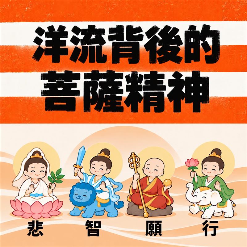 曹興誠今（27）天午間撰文寫下洋流背後的菩薩精神。（圖／翻攝自曹興誠臉書）