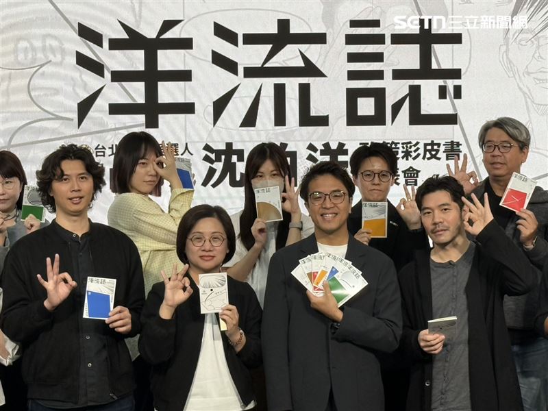 沈伯洋邀集20餘位文化創作者，以文學、圖像與設計，重新詮釋台北的五大政策主軸（圖／記者劉秀敏攝影）