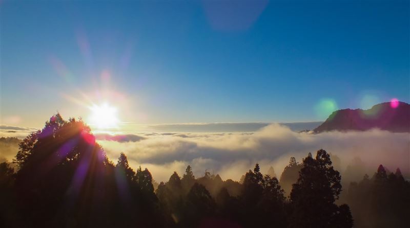新春期間,入住阿里山賓館,就近至全球知名景點小笠原、祝山迎接曙光。(圖/飯店旅宿業者提供)