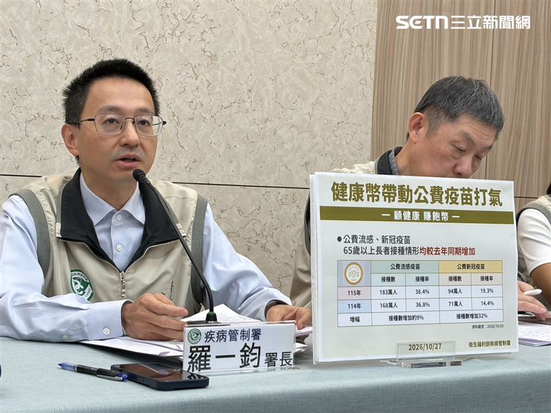 羅一鈞預估流感11月上旬脫離流行期。(圖/記者簡浩正攝影)