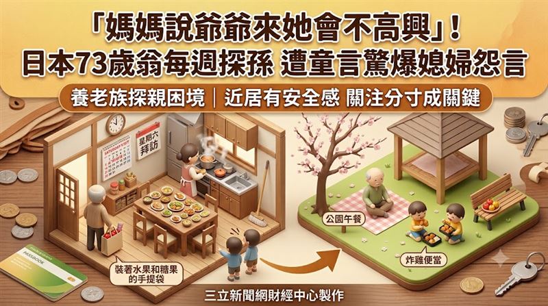 週六照常登門探孫　孫子一句話讓阿公啞口