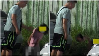 台中狠父當街虐童！女兒遭甩巴掌重摔在地