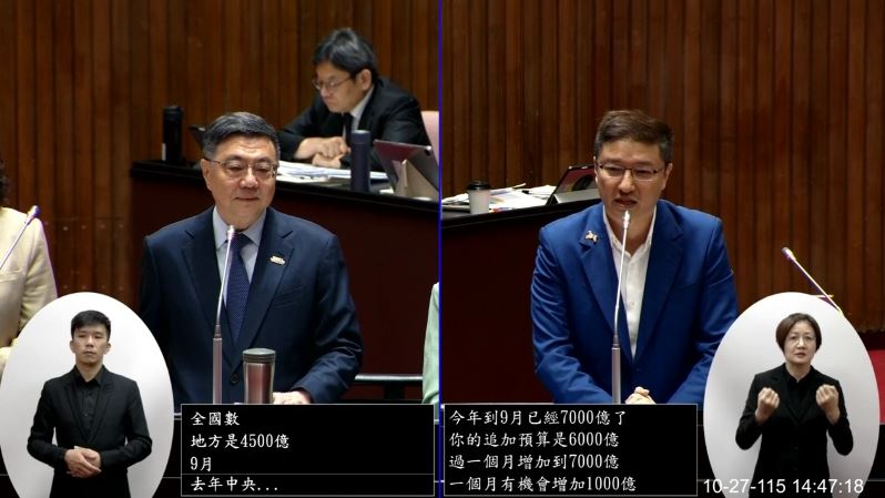 藍委頻追問普發2萬元　卓揆一句話秒KO