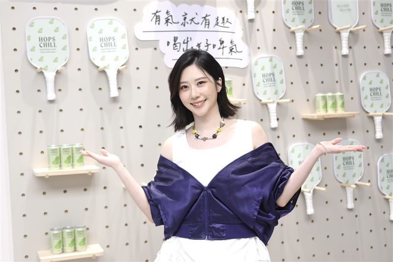 張景嵐看到莊凱勛獲得「戲劇節目男主角獎」特別開心。（圖／記者鄭孟晃攝影）