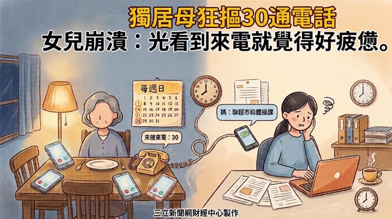 日本77歲母天天來電　女兒終於攤牌