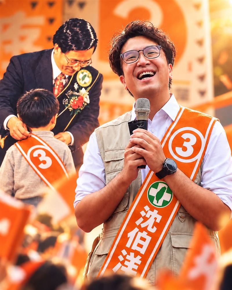 陳水扁暖心地說，32年前衝上台的小男孩，也就是沈伯洋，如今將站上自己的舞台，接下為台北未來的承擔責任。（圖／翻攝自Threads @chenshuibian88)