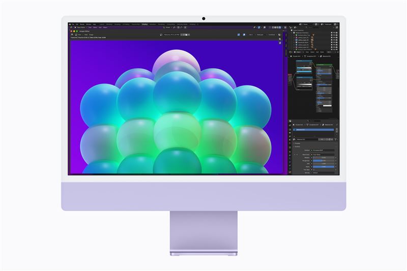 蘋果公司（Apple）今晚在官網發表搭載新一代M6自研晶片的24吋iMac桌上型電腦。（圖／取自蘋果官網）