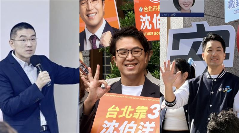 沈伯洋民調又領先蔣萬安,讓謝國樑大嘆藍軍氣勢被打趴(組合圖/翻攝自謝國樑臉書、記者陳思妤攝影)