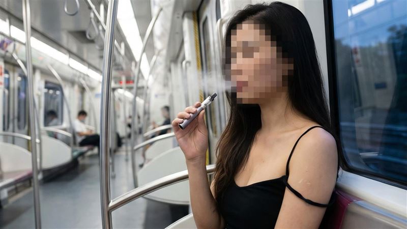 長髮妹搭車抽菸「狂抖」網見這一幕直搖頭
