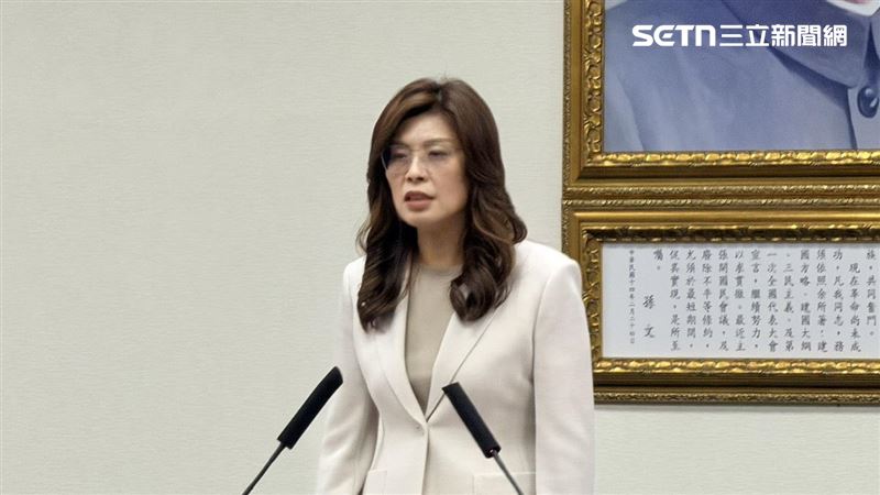 國民黨主席鄭麗文中常會談話(圖/記者陳思妤攝影)
