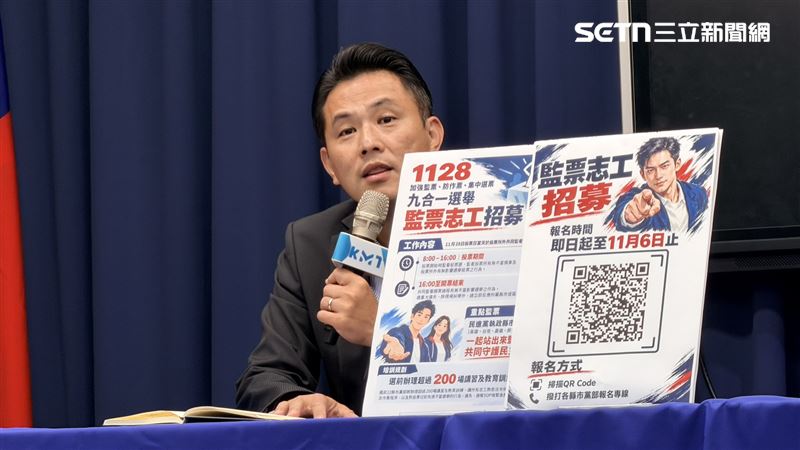 國民黨文傳會主委陳以信中常會後轉述（圖／記者陳思妤攝影）
