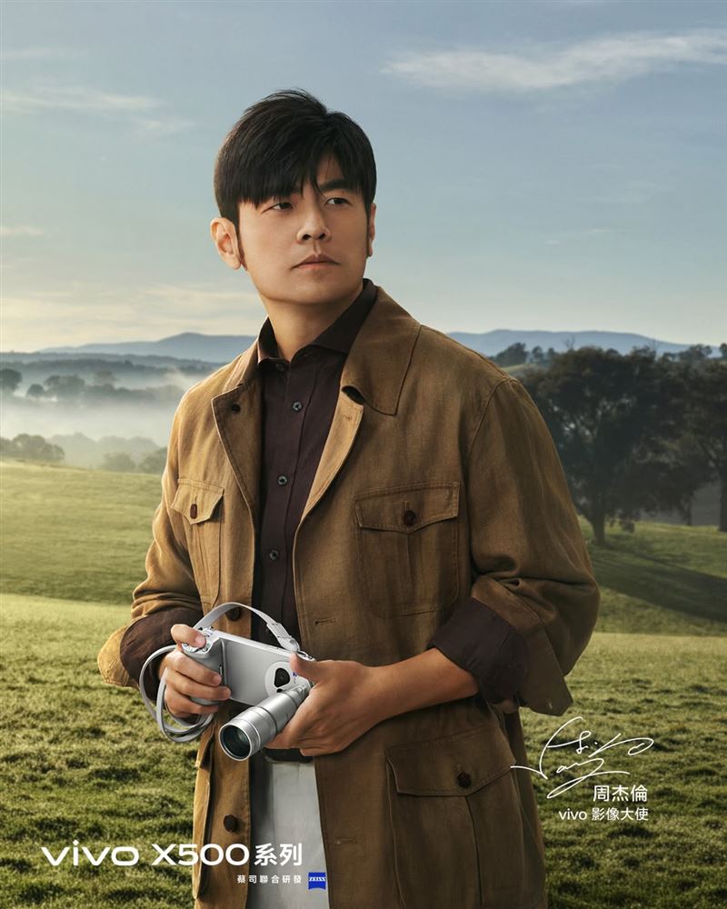 周杰倫 × vivo X500 系列。(圖/翻攝自vivo臉書)