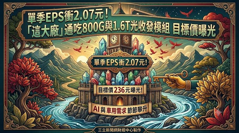 它通吃800G與1.6T光收發模組　目標價曝光