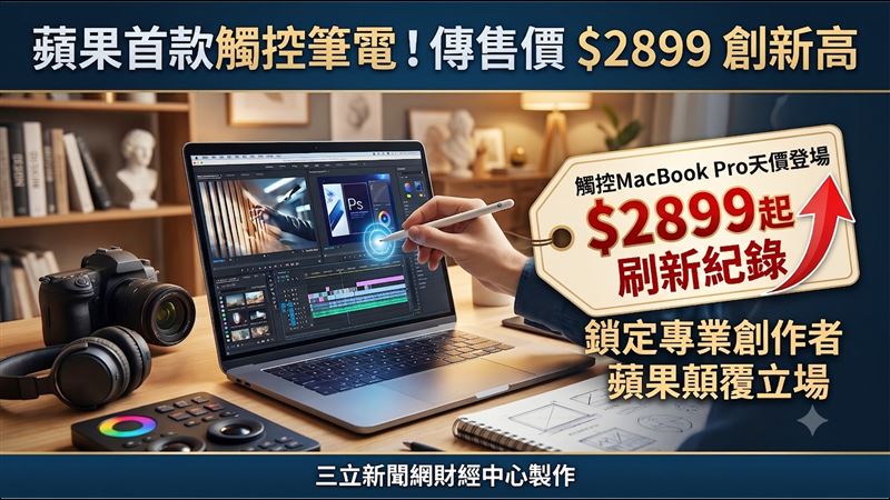 蘋果首款觸碰MacBook登場！傳售價創新高