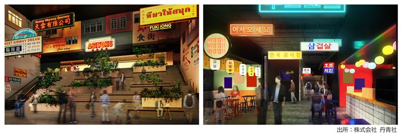 TABISIA的4樓將設置名為「ASIYONG」的亞洲美食樓層。(圖/福岡機場官網)