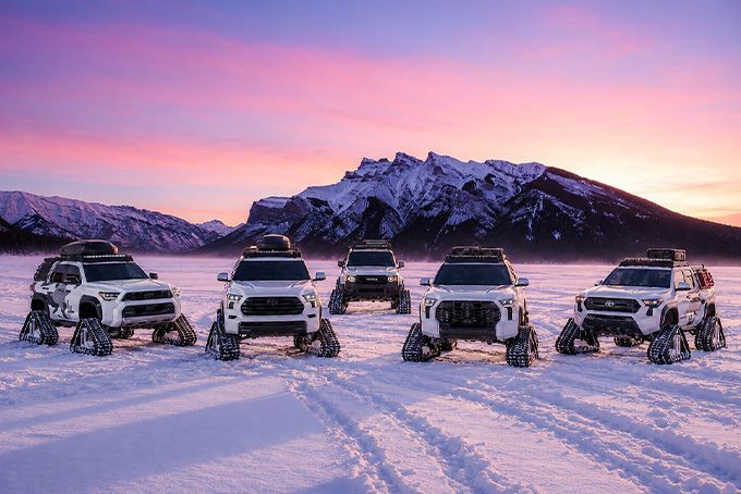 豐田Snowhunter概念車,包含Tundra、Tacoma、4Runner、Land Cruiser與Sequoia五種車型。(圖/翻攝Toyota網站)