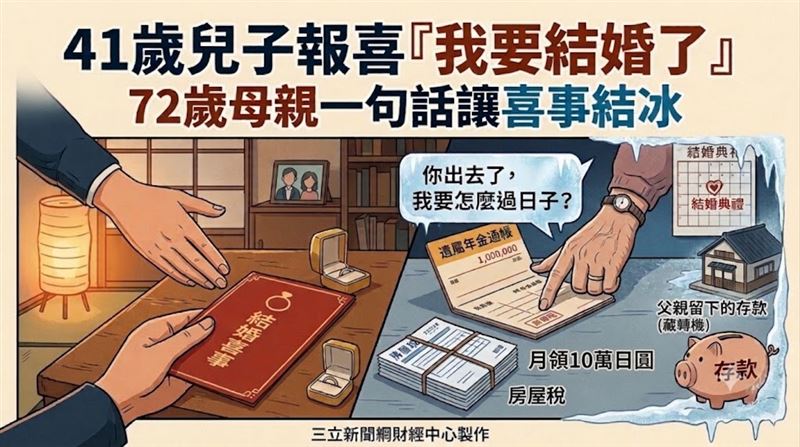 41歲兒子要結婚　72歲母親沉默了