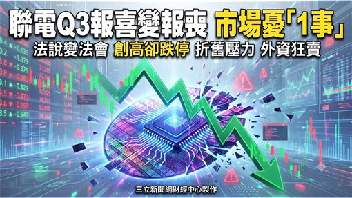 聯電Q3報喜變報喪　市場憂「1事」