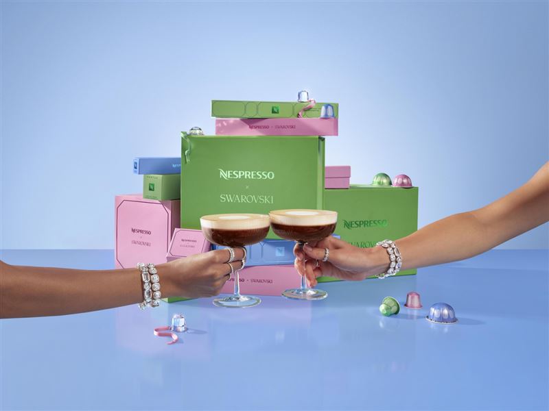 Nespresso宣布跨界攜手全球知名水晶品牌施華洛世奇。(圖/品牌業者提供)