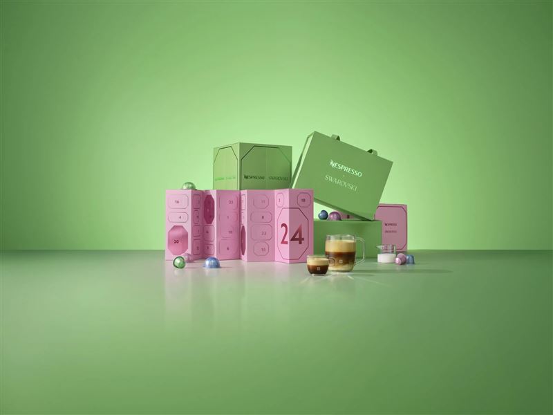 Nespresso推出施華洛世奇聯名耶誕倒數月曆。(圖/品牌業者提供)