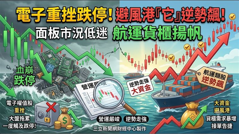 電子股拖累大盤血崩　資金避風港是「它」