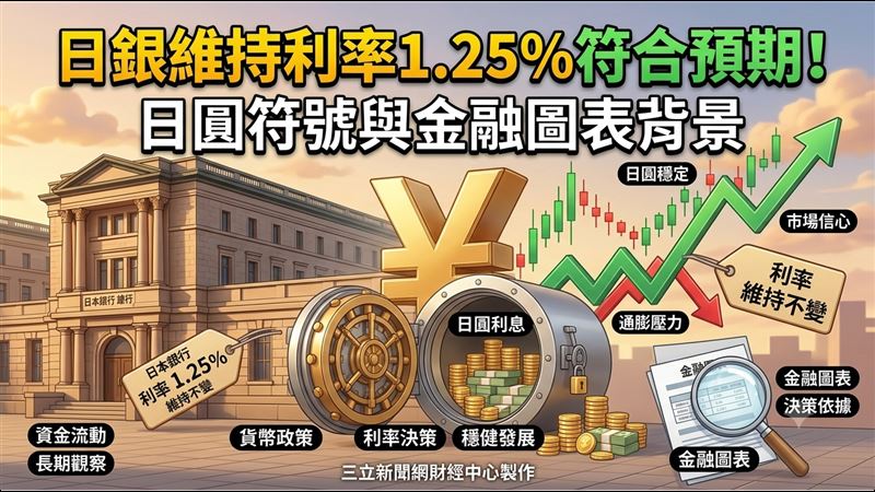新／日銀決議出爐！維持利率1.25%
