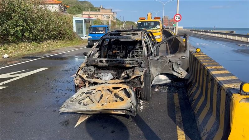 台2線火燒車意外　全面燃燒驚險瞬間曝光