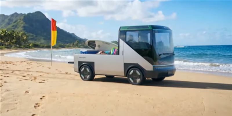 鴻海MODEL K瞄準日本相當受歡迎的K-Car輕型商用車級距。(圖/翻攝鴻海YT)
