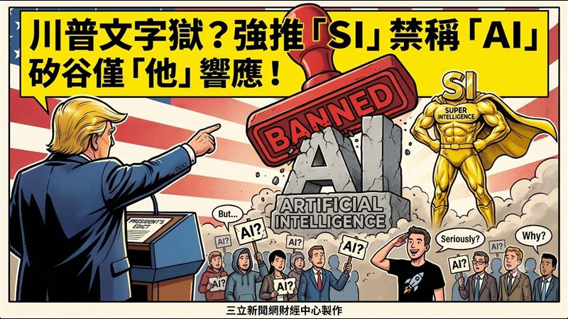 川普二度要改名　宣布禁用「AI」稱呼