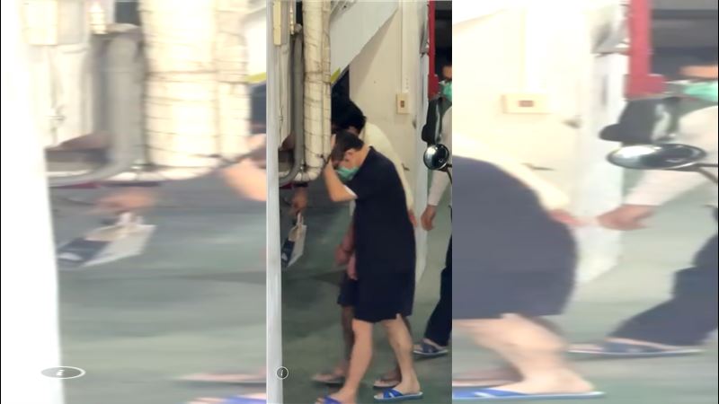 國小狼師性侵38幼童！走下囚車遮臉畫面曝