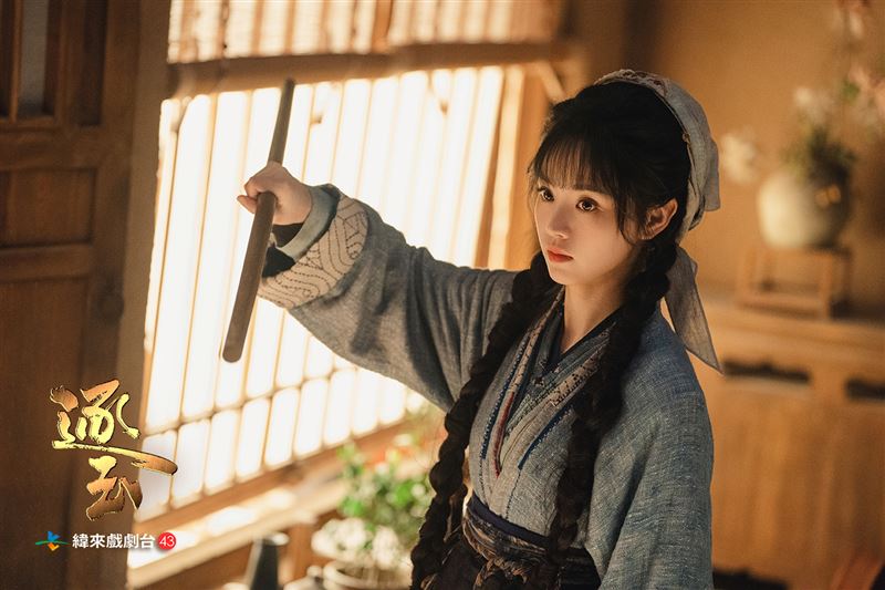 拍《逐玉》前，田曦薇還先經過武打特訓。（圖／緯來戲劇台提供）