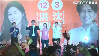 沈伯洋、陳亭妃合體喊凍蒜　龍山寺擠爆了