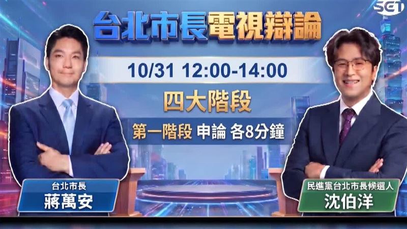 三立.TVBS合辦北市辯論會！10/31中午登場